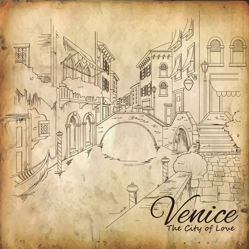 ציור של תעלות ונציה