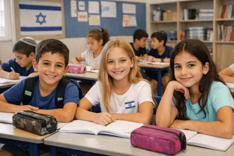 חזרה ללימודים - תלמידים בכיתת לימוד